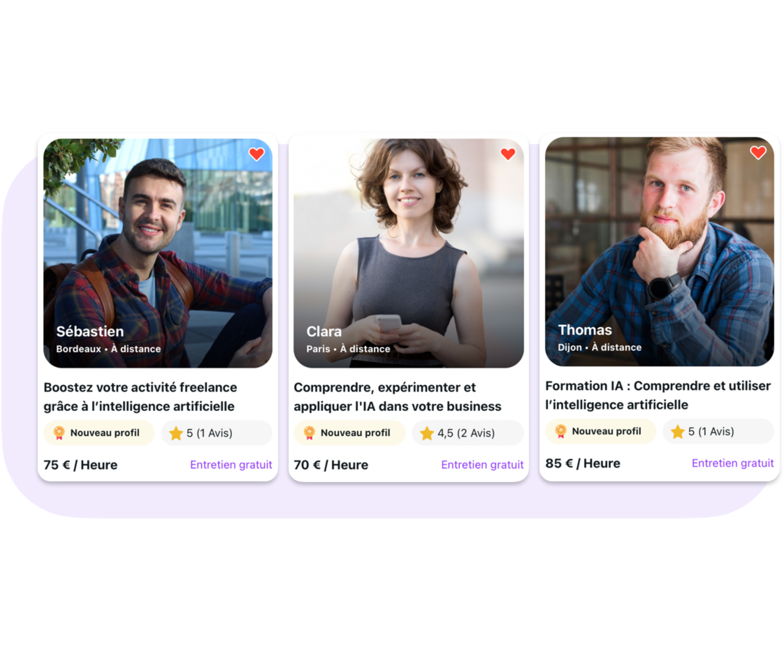 Sélectionnez votre formateur
